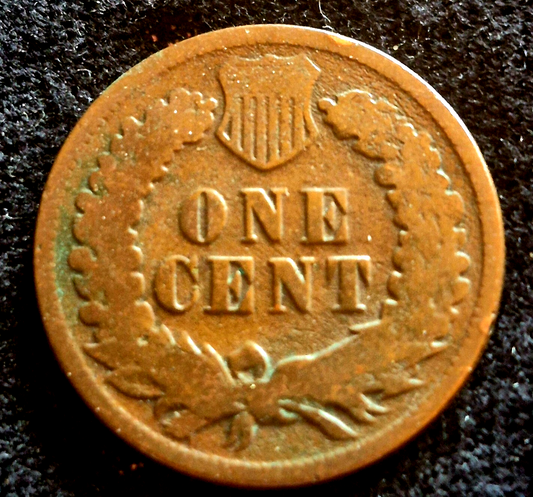 1876 BN Indian Head Cent G-VG Features Better Collectable Date Enviro Damage 2
