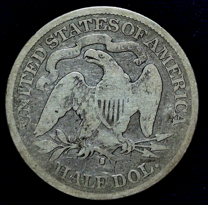 1877-S Seated Liberty Half Dollar 90% Silver G-VG Features Variety 4 Resumed 50C
