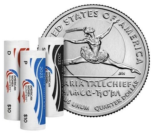 2023 P/D/S 3Coin Set Maria Tallchief Uncirculated American Women Quarters