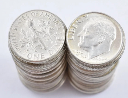 AU/BU 90% SILVER Roosevelt Dimes Random Selection WSHTF Stacking