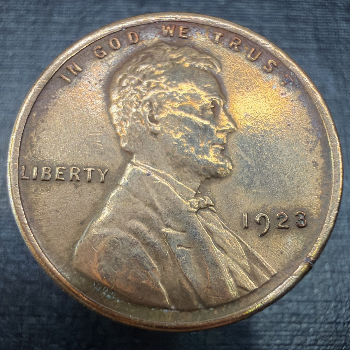 1923 Lincoln Wheat Cent Penny AU/BU Almost Uncirculated Philadelphia US Coin