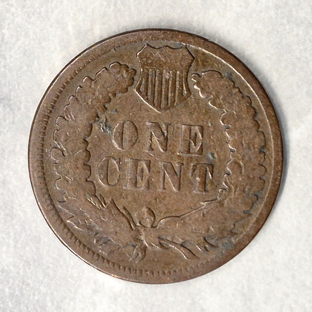 1890 Indian Head Cent Penny 1C G Good Bronze Brown Philadelphia US Type Coin