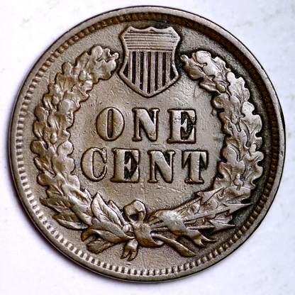 1901 Indian Head Cent Good-Fine (G-F) Average Circulated Condition Copper Penny