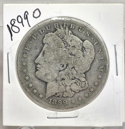 1899-O Morgan 90% Silver Dollar Strong G-VG Features Better Date