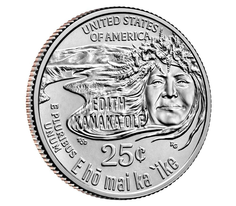 2023 3 Coin Set P/D/S Edith Kanaka'ole American Women Quarters BU Uncirculated