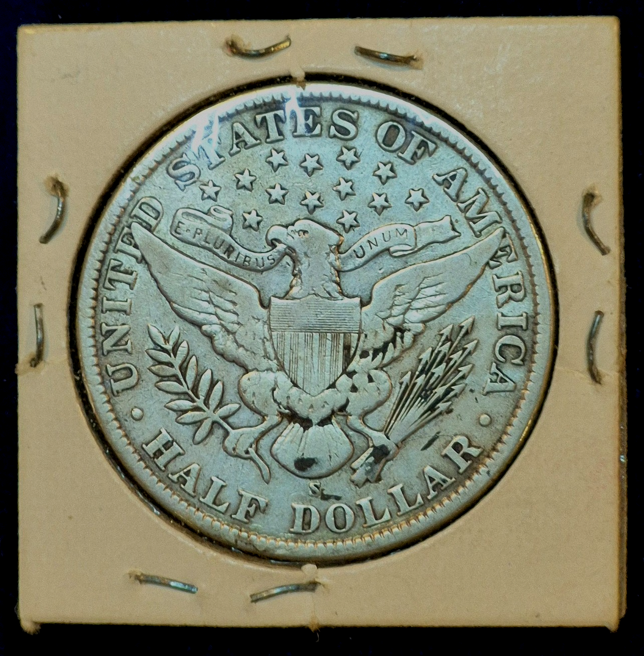 1910-S 50C Barber Liberty Head Half Dollar, Vintage Flip, VF Features 90% Silver