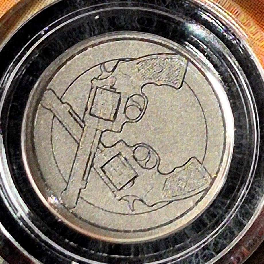 2026 Liberia $12 Revolver 1/1000 oz .999 Platinum Coin BU COA Low Serial #2539