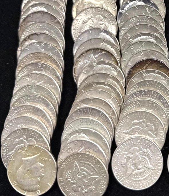 1965-1970 Kennedy Half Dollars 40% SILVER Coin Random Selection