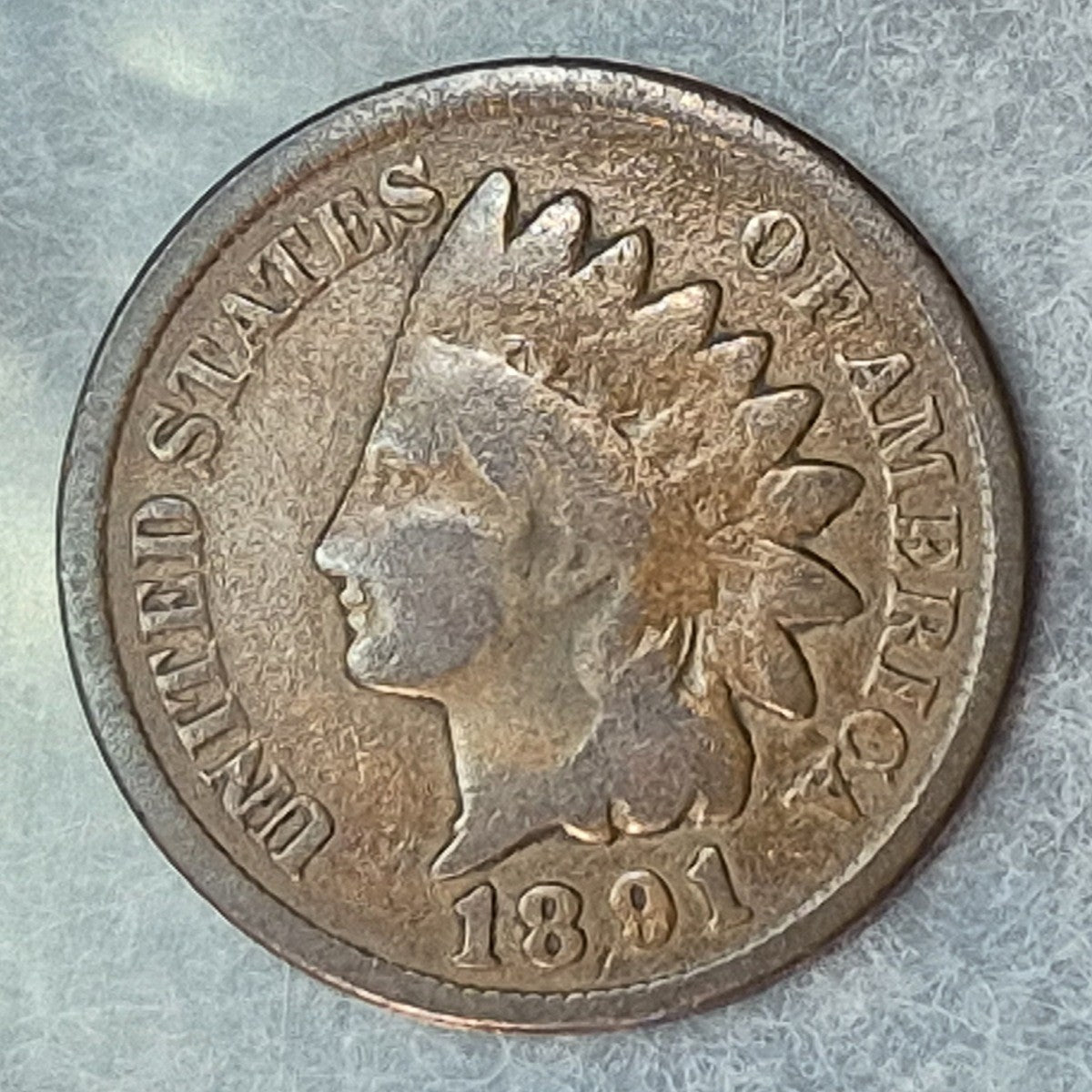 1891 Indian Head Cent Penny 1C VG Very Good Bronze Antique 19th Century US Coin