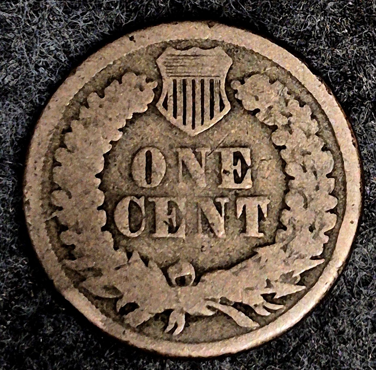 1861 Indian Head Cent VG+ Features  Type II Chunky Oak Wreath Coin Shown