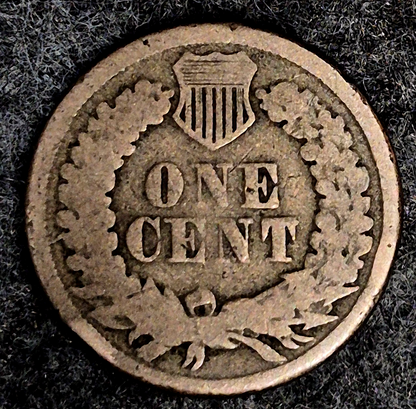 1861 Indian Head Cent VG+ Features  Type II Chunky Oak Wreath Coin Shown