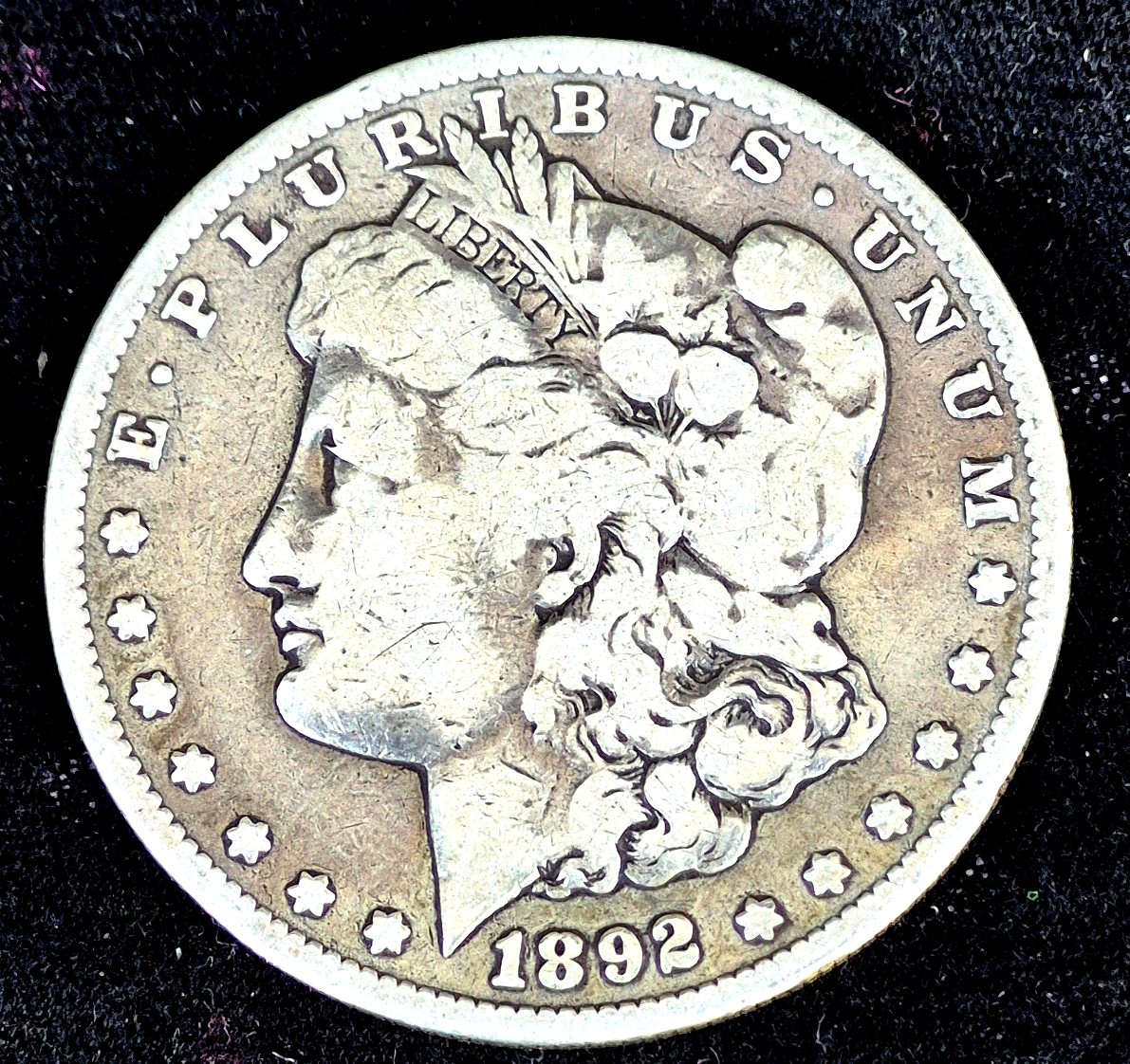 1892-S Morgan Silver Dollar Highly Sought After Key Date VG-F Features