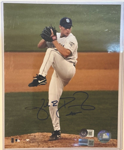 ⚾️  Jake Peavey Signed 8x10 Licensed Photo COA: BAS Beckett SD Padres Pitcher
