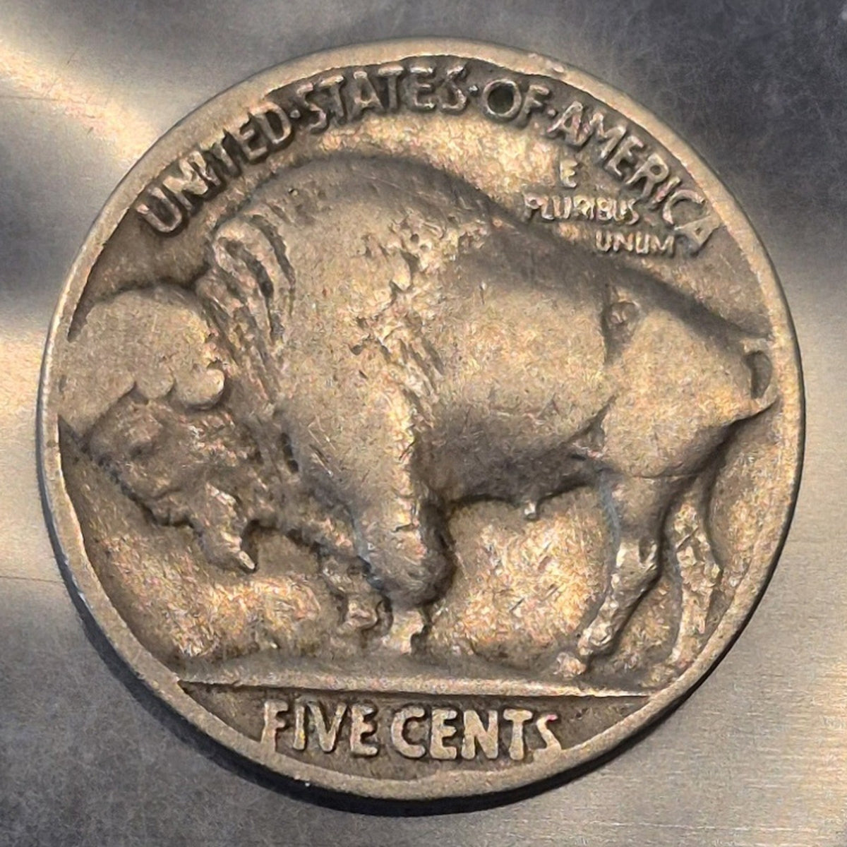 1927 Buffalo Nickel 5C Indian Head Five Cents Philadelphia Mint Coin Good