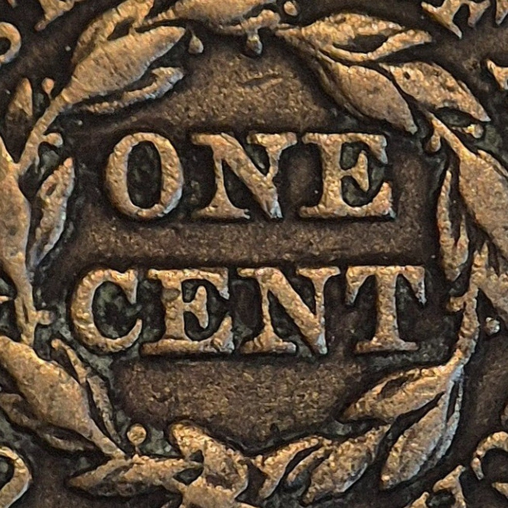 1848 Braided Hair Large Cent 1C BN Newcomb N1 R3 GSID 1138 Strong XF Features