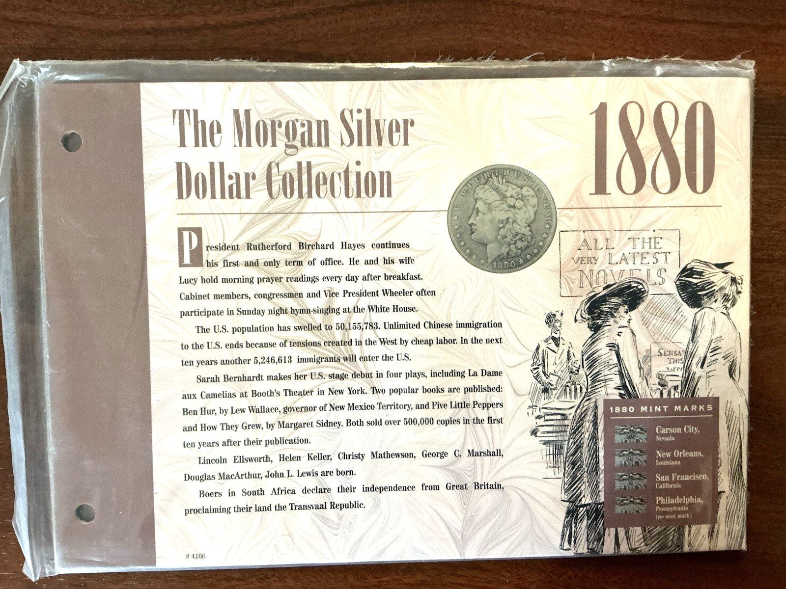 1880 P The Morgan Silver Dollar Collection 90% Coin American Historical Society