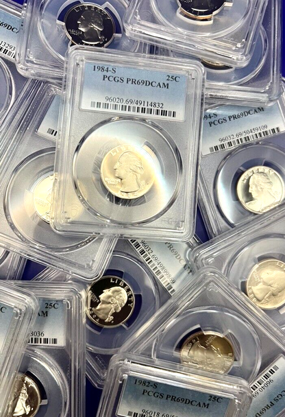 🔥LOT OF 3 - PCGS Graded Washington Quarter PR69DCAM PROOF Coins 🔥
