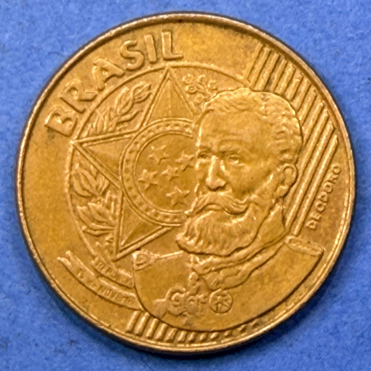 World Coin Lot 3 Coins Brazil 25 Centavos 1998 France 5 Francs 1971 Japan 10 Yen
