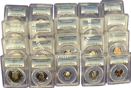 LOT OF 1 PCGS GRADED U.S. PROOF COIN PR 69 FROM ESTATE HOARD UNCIRCULATED