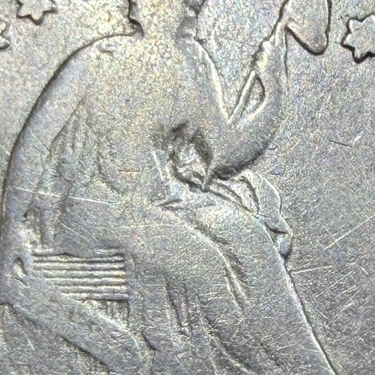 1857 Seated Liberty Half Dime H10C VG-F 90% Silver Toned Pre Civil War Type Coin
