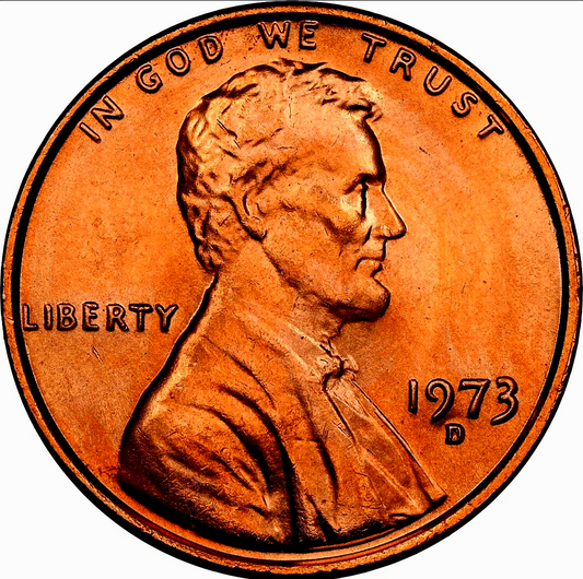 1973 D Lincoln Memorial 🔥OBW Bank Roll🔥BU Brilliant Uncirculated 1C From