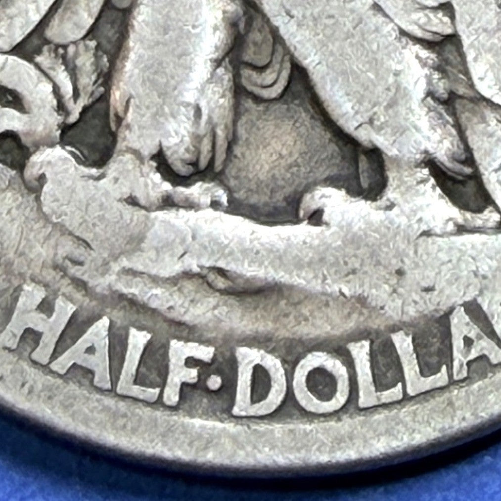 1917-D Obverse Walking Liberty Half Dollar Semi Key G 90% Silver Low Mintage 50C