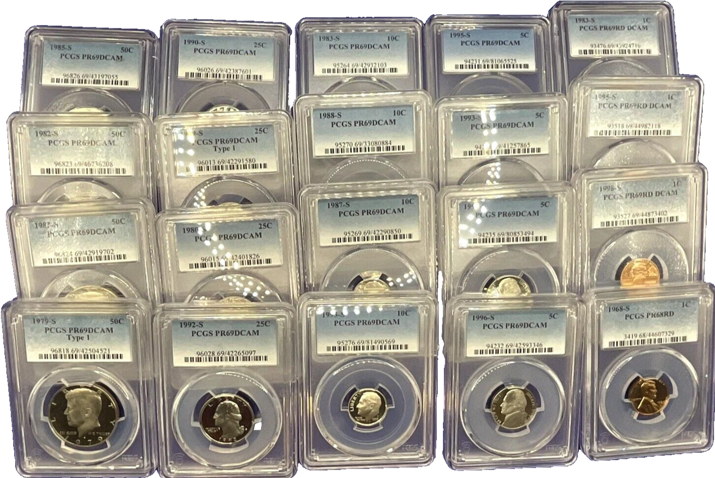 1 PCGS GRADED U.S. PROOF COIN PR 69 FROM ESTATE HOARD UNCIRCULATED