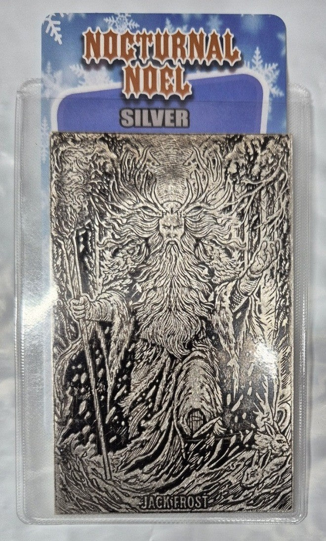 Nocturnal Noel Jack Frost 1/2 oz .999 Fine Silver Art Bar BHB 1 of 600 w/ Card