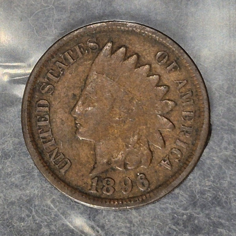 1896 Indian Head Cent Penny 1C VG Very Good Bronze Antique 19th Century US Coin