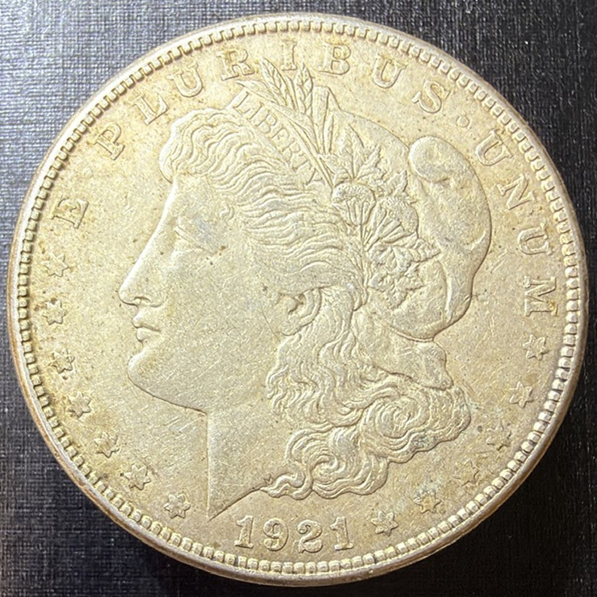 1921-S Morgan Silver Dollar $1 Micro S VF Very Fine 90% Silver San Francisco