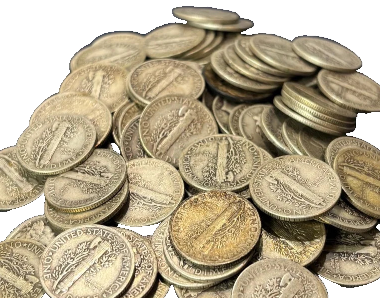 Mercury Dimes ~ 90% Silver 10c Coins Circulated Condition, Choose How Many!