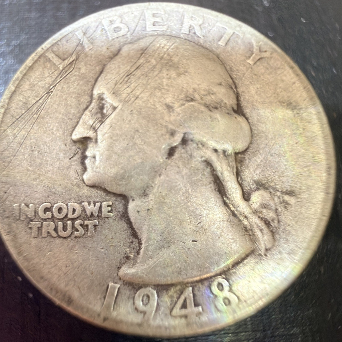 1948-S Washington Quarter 25c G Good 90% Silver San Francisco Mint Coin