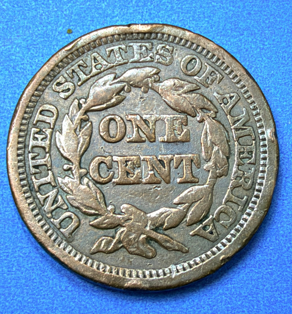 1848 Braided Hair Large Cent VF Sharp Braids Nice Chocolate Surfaces Type Coin