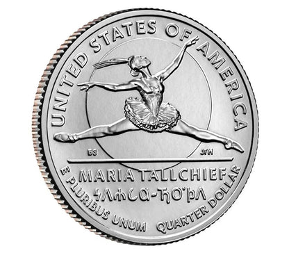 2023 P&D Maria Tall Chief Quarters AWQ 2 Rolls U.S. Mint Sealed Box 23WRJ