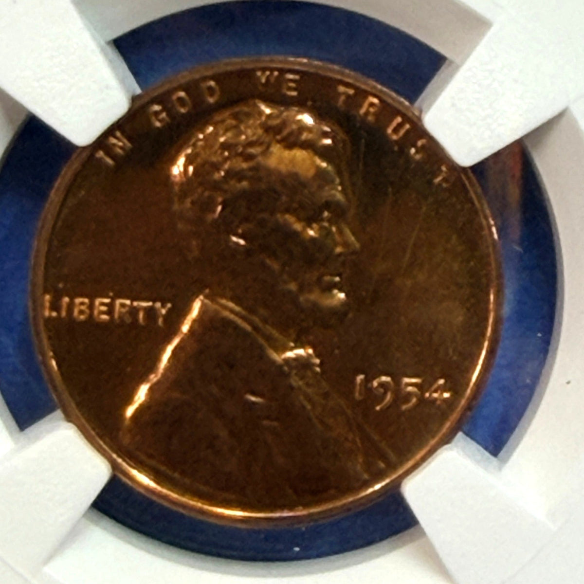 1954 Lincoln Wheat Cent Proof NGC PF66 RD Red Mirror Only 233,300 Struck - photo 2
