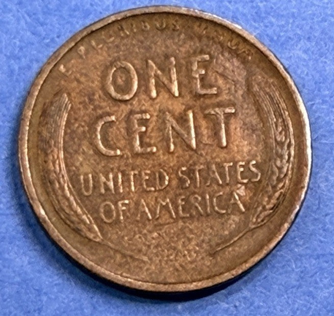 1909 Lincoln Wheat Cent 1C AU Red Brown Philadelphia Mint US Coin