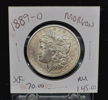 1889 O Gorgeous Toned Morgan 90% Silver Dollar Crisp AU Features Great Cheeks 1$