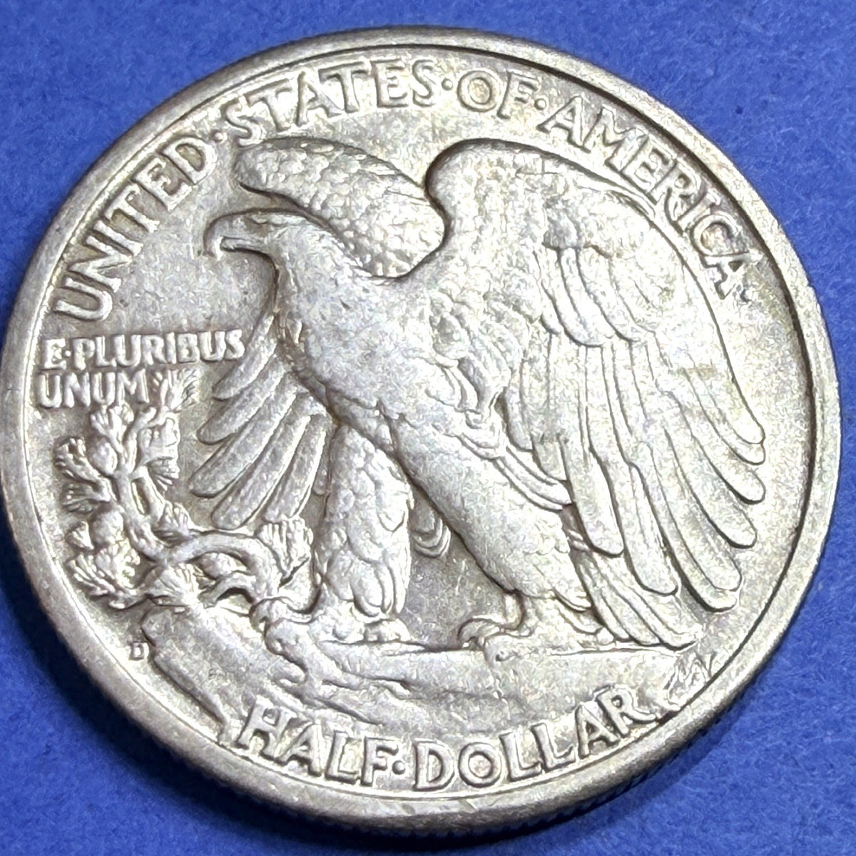 1944-D Walking Liberty Half Dollar 50C XF Extremely Fine 90% Silver Denver WWII