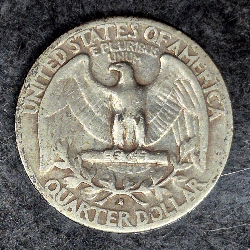1939-S Washington Quarter VF Very Fine Light Toning 90% Silver 25C US Coin