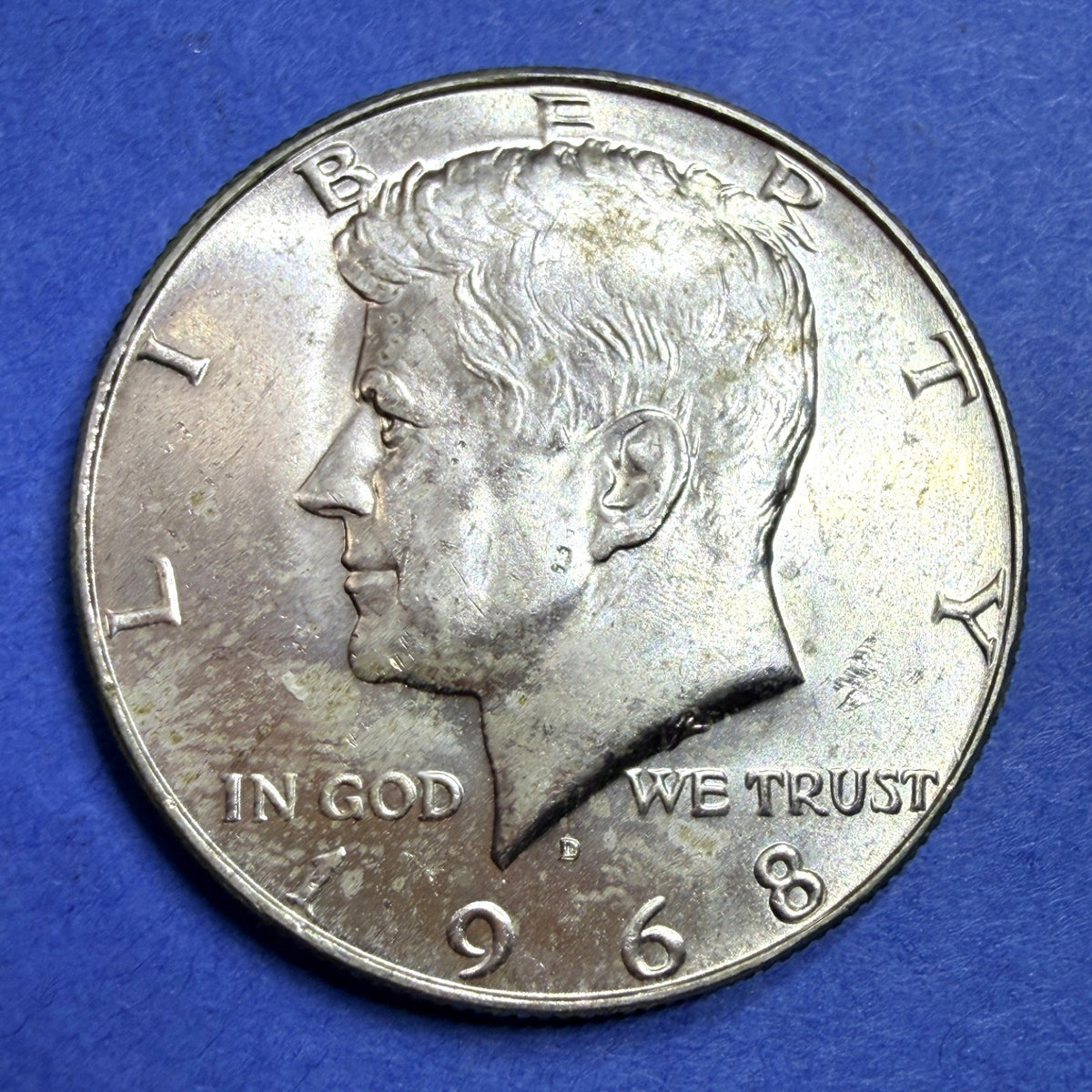 1968-D Kennedy Half Dollar 50C BU Brilliant Uncirculated 40% Silver Denver Mint