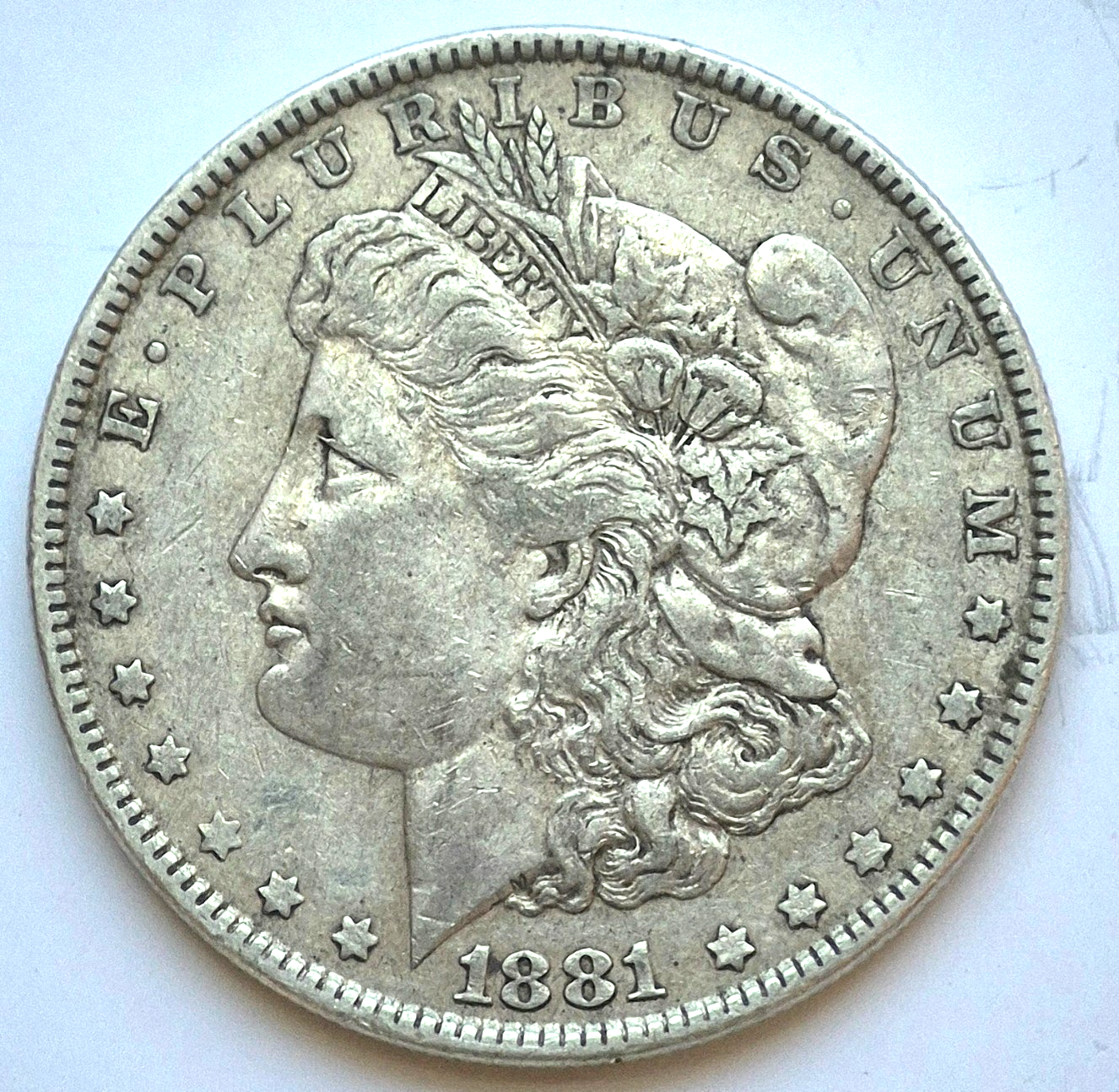 1881-P Morgan 90% Silver Dollar Crisp Strike Bright Strong MS Features