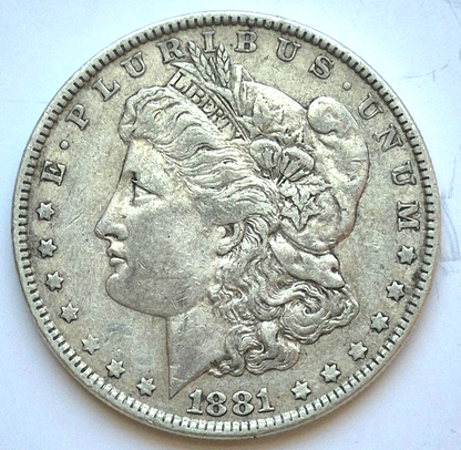 1881-P Morgan 90% Silver Dollar Crisp Strike Bright Strong MS Features