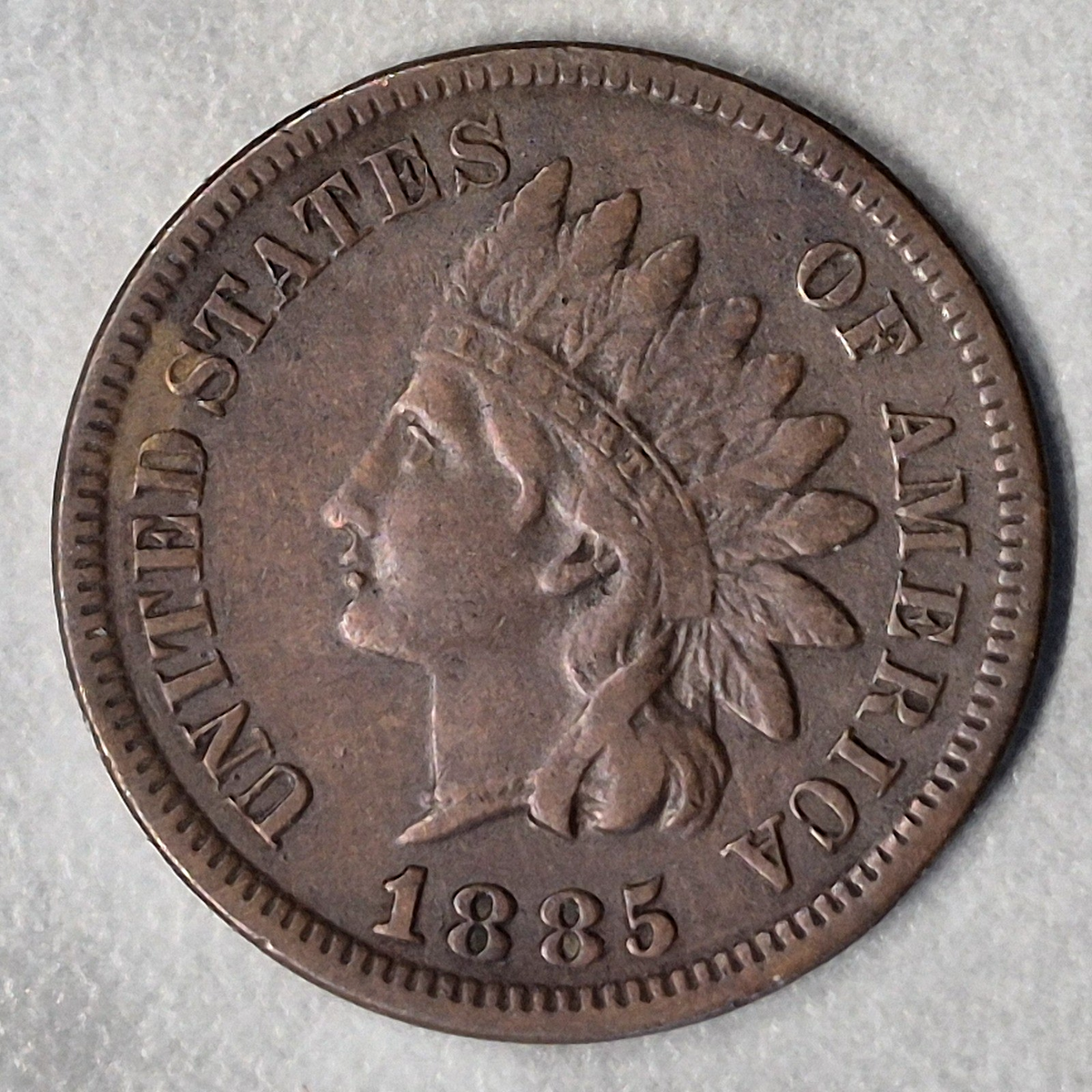1885 Indian Head Cent Penny 1C XF Extra Fine Bronze Better Date Philadelphia