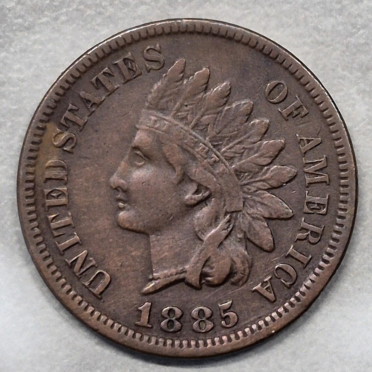 1885 Indian Head Cent Penny 1C XF Extra Fine Bronze Better Date Philadelphia