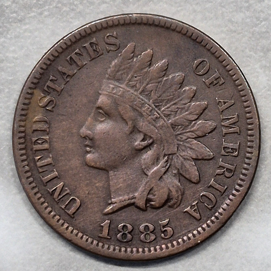1885 Indian Head Cent Penny 1C XF Extra Fine Bronze Better Date Philadelphia
