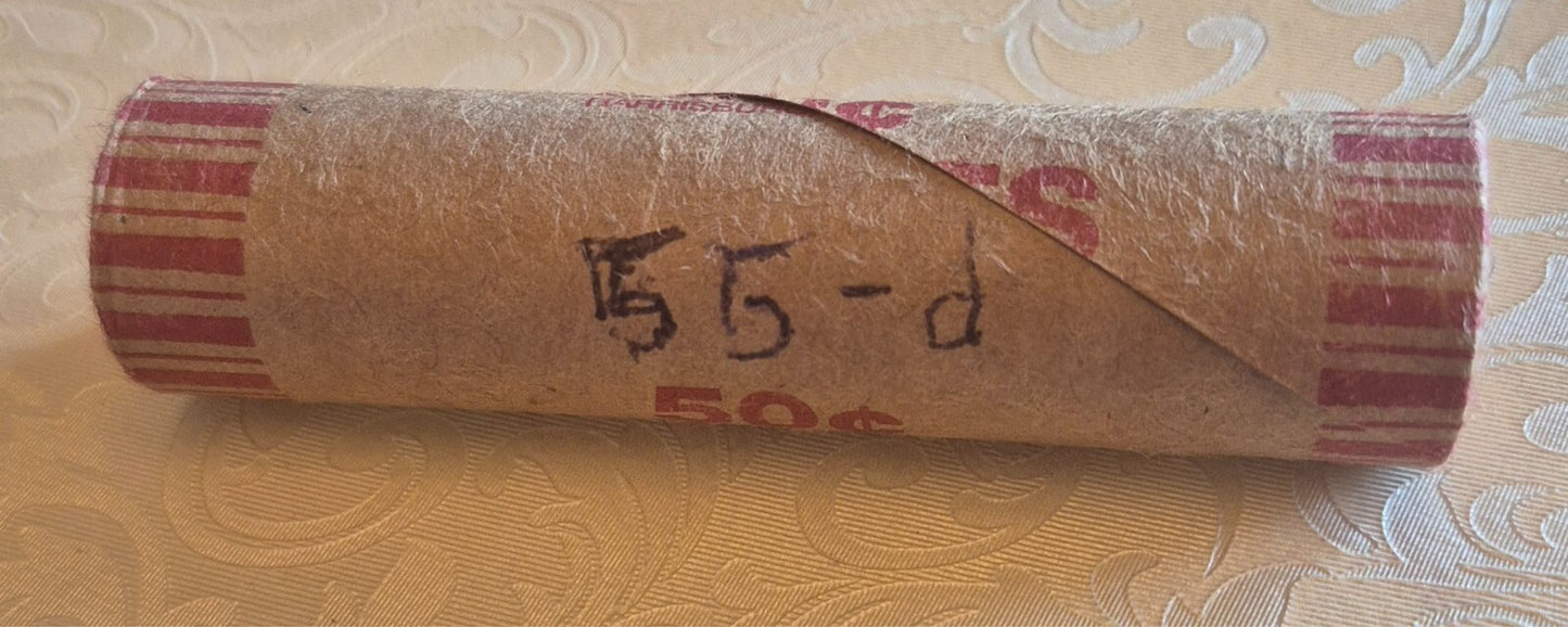 1955 D Lincoln Wheat Cent  BU Brilliant Uncirculated 1C🔥From OBW Bank Roll🔥