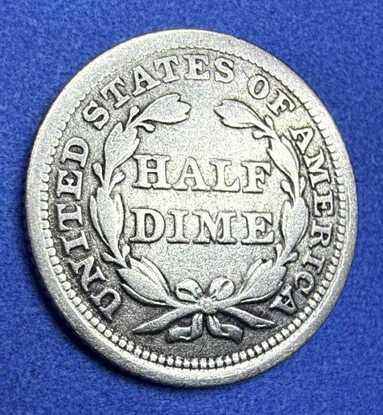 1853 Seated Liberty Half Dime Arrows at Date 90% Silver Fine Full Stars Classic