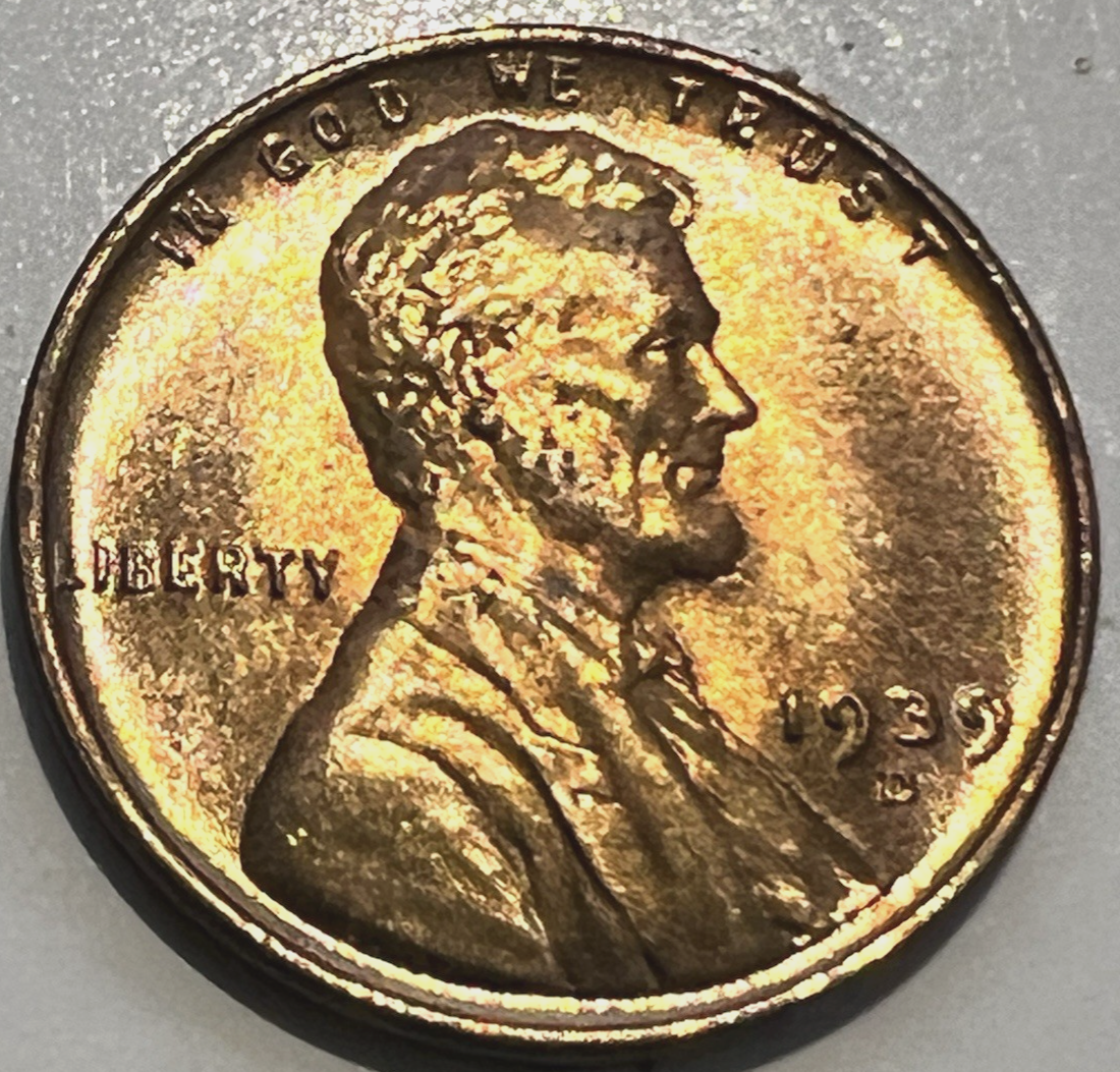 1939 D  Lincoln Wheat Cent BU Brilliant Uncirculated Gem from OBW Bank Roll