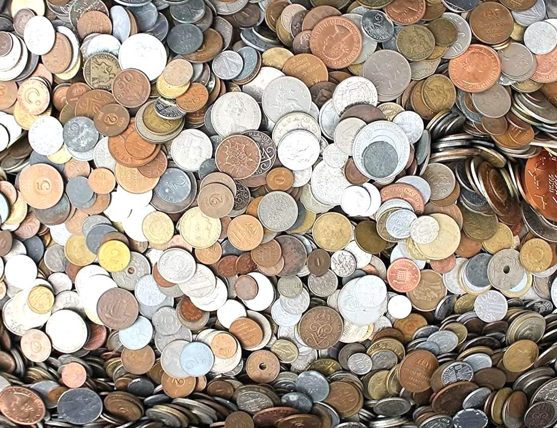1/2 Pound World Coins Bulk Lot Around The World FOREIGN Coins Instant Collection