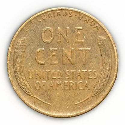 1944-D Lincoln Cent FINE (F) Circulated Condition Copper Penny EARLY Denver Mint